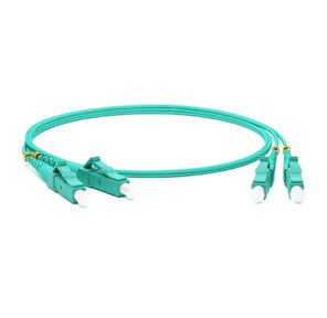 Кабель Hyperline Hyperline FC-D2-503-LC / PR-LC / PR-H-5M-LSZH-AQ Патч-корд волоконно-оптический  (шнур) MM 50 / 125 (OM3),  LC-LC,  duplex,  10G / 40G,  LSZH,  5 м