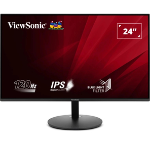 Монитор ViewSonic 23.8" VA24E1-H черный IPS LED 5ms 16:9 HDMI матовая 1500:1 250cd 178гр / 178гр 1920x1080 120Hz VGA FHD 5.2кг