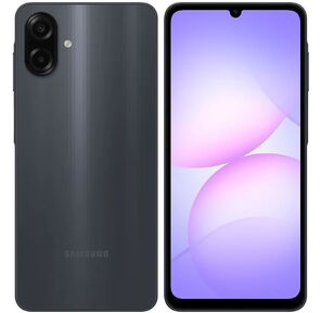 Смартфон Samsung SM-A075F Galaxy A07 128Gb 6Gb черный моноблок 3G 4G 2Sim 6.7" 720x1600 Android 15 50Mpix 802.11 a / b / g / n / ac GPS GSM900 / 1800 GSM1900 Protect microSD max2048Gb