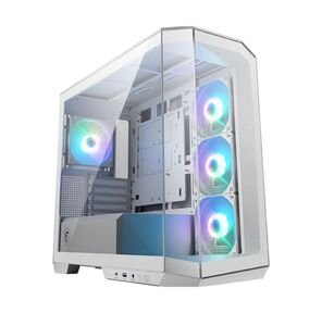 Корпус MSI MAG Pano M100R PZ White ,  Micro-ATX,  1xUSB 3.2 Gen 1,  1xUSB 3.2 Gen2 Type-C,  4x120mm ARGB Fan,  ARGB+PWM Control Board,  TG,  WHITE