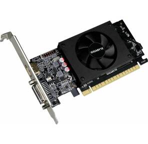 Gigabyte PCI-E GV-N710D5-2GL nVidia GeForce GT 710 2048Mb 64bit GDDR5 954 / 5010 DVIx1 / HDMIx1 / HDCP Ret low profile