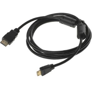 Кабель miniHDMI-HDMI M / M  1.8м,  позолоченные контакты,  ферритовые кольца