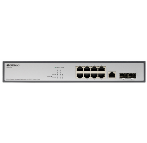 Коммутатор /  Managed L2 Switch 8x1000Base-T,  2x1000Base-X SFP,  RJ45 Console,  19" w / brackets