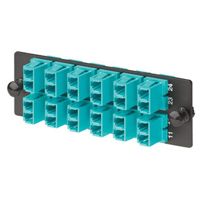 Панель Panduit  (FAP12WAQDLC) 12xLC 10Gig дуплексные  втулки из фосфористой бронзы аквамарин