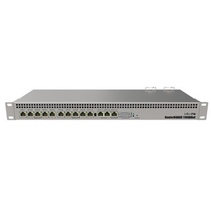 MikroTik RouterBOARD 1100AHx4 with Annapurna Alpine AL21400 Cortex A15 CPU  (4-cores,  1.4GHz per core),  1GB RAM,  13xGbit LAN,  RouterOS L6,  1U rackmount case,  Dual PSU