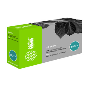 Картридж лазерный Cactus CS-SP377 408162 черный  (6400стр.) для Ricoh Aficio SP 377DNwX / 377SFNwX