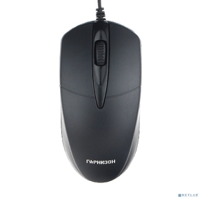 Гарнизон Мышь GM-220,  USB,  чип- Х,  черный, 1000 DPI,  2кн.+колесо-кнопка