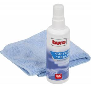 Чистящее средство чистящий комплект  (спрей + микрофибра) Buro "BU-S / MF" для экранов и оптики