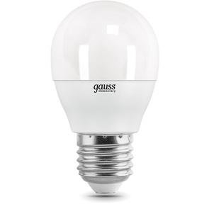 GAUSS 53220 Светодиодная лампа LED Elementary Шар 10W E27 920lm 4100K 1 / 10 / 100 0