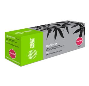 Cactus CS-O301BK Тонер Картридж черный для Oki C301 / 321  (2200стр.)