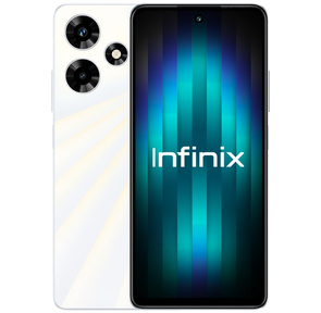 Смартфон Infinix X6831 Hot 30 128Gb 8Gb белый моноблок 3G 4G 2Sim 6.78" 1080x2460 Android 13 50Mpix 802.11 a / b / g / n / ac NFC GPS GSM900 / 1800 GSM1900 TouchSc FM microSD max1024Gb