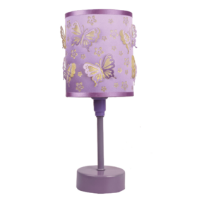 Hiper H060-0 Настольная лампа детская Бабочки фиолетовая 1хE27х60Вт
