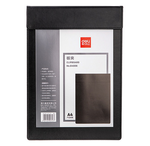 Папка-планшет Deli 64506BLACK A4 кожа искуственная черный с магн.крышкой