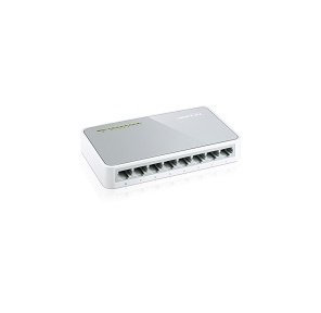 TP-Link TL-SF1008D Коммутатор 8-port 10 / 100M mini Desktop Switch,  8 10 / 100M RJ45 ports,  Plastic case