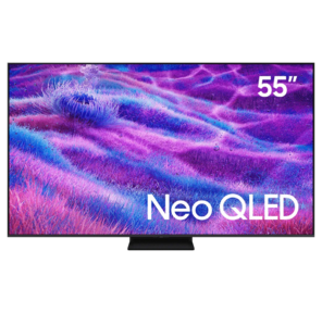 Телевизор QLED Samsung 55" QE55QN80FAUXRU Q серебристый 4K Ultra HD 120Hz DVB-T2 DVB-C DVB-S2 USB WiFi Smart TV