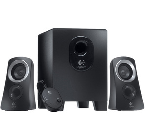 Speaker System 2.1 Logitech Z-313,  2*5+15W,  48-20000Hz,  line in / out ,  Wired Control Pod,  Black