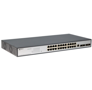 Коммутатор /  Managed L2 Switch 24x1000Base-T,  4x10GBase-X SFP+,  RJ45 Console,  19" w / brackets