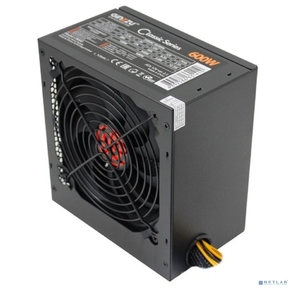 Ginzzu CB600 12CM black, 24+4p, 2 PCI-E (6+2),  4*SATA, 3*IDE, оплетка MB,  кабель питания