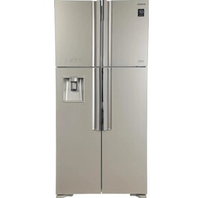 Холодильник Hitachi R-W660PUC7X GC шампань стекло двухкамерный инвертер 396 / 144л морозилка сверху