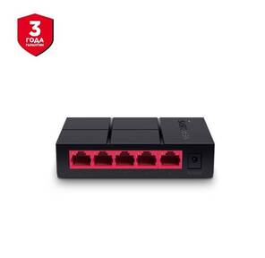 Mercusys MS105G 5-портовый 10 / 100 / 1000 Мбит / с настольный коммутатор