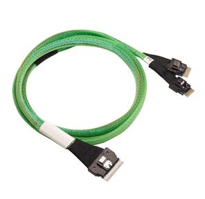 Кабель Luxshare L285SL011-SD-R   Slimline SASx8  to 2 Slimline SASx4 + SFF9402 0.8M