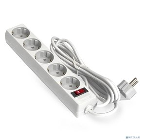 Сетевой фильтр Exegate SP-5-3W  (5 розеток,  3м,  евровилка,  белый)