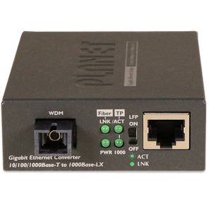 10 / 100 / 1000Base-T to WDM Bi-directional Fiber Converter - 1310nm - 60KM