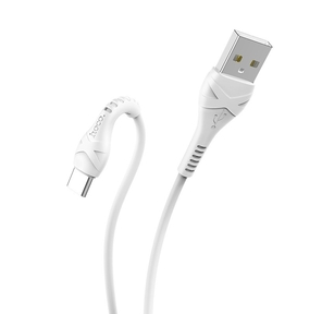 HOCO HC-10512 X37 /  USB кабель Type-C /  1m /  2.4A /  White