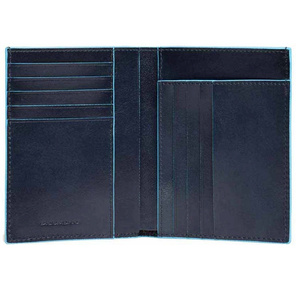 Кошелек мужской Piquadro Blue Square PU1393B2 / BLU2 темно-синий натур.кожа