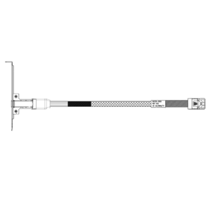 Кабель Amphenol RHS36-3858 SFF8643-SFF8644  ( HDmSAS INT -to- HDmSAS EXT cable,   60cm