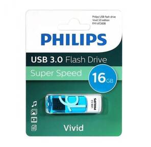 Флеш накопитель 16GB PHILIPS VIVID3.0 16GB,  USB 3.0