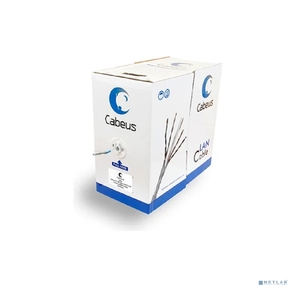 Cabeus FTP-4P-Cat.5e-PATCH-GY Кабель витая пара FTP  (F / UTP),  категория 5e,  4 пары,  7x0.16 мм  (26 AWG),  многожильный  (patсh),  серый  (305 м)