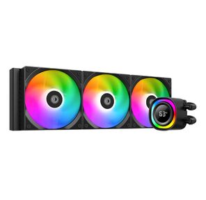 Система водяного охлаждения ID-Cooling FX360 TD ARGB Soc-AM5 / AM4 / 1200 / 1700 / 1851 черный 4-pin 27.2dB Al+Cu LCD 350W Ret