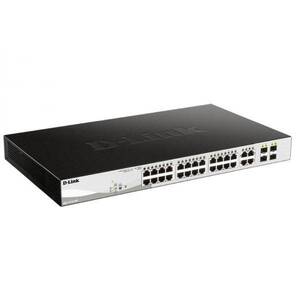 D-Link DGS-1210-28P / FL1A Управляемый коммутатор 2 уровня с 24 портами 10 / 100 / 1000Base-T и 4 комбо-портами 100 / 1000Base-T / SFP  (24 порта с поддержкой PoE 802.3af / 802.3at  (30 Вт),  РоЕ-бюджет 193 Вт)
