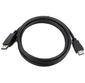 Cablexpert CC-DP-HDMI-7.5M Кабель DisplayPort->HDMI,  7.5м,  20M / 19M,  черный,  экран,  пакет