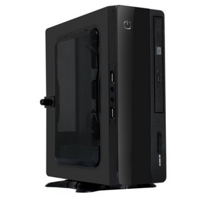 Slim Case Powerman EQ101BK PM-200ATX  2*USB 3.0, Audio,  miniATX