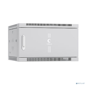 Cabeus SH-05F-6U60 / 35m Шкаф телекоммуникационный настенный 19" 6U 600x350x368mm  (ШхГхВ) дверь металл,  цвет серый  (RAL 7035)