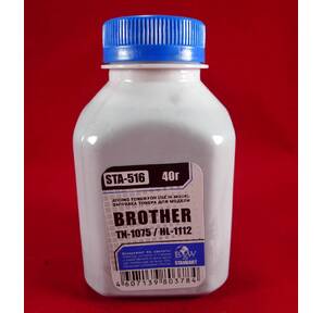 Тонер Brother TN 1075 / 1070 / 1060 / 1050 / 1040 / 1030 / 1020 / 1010 / 1000 HL-1112 / 1110 / 1111 / 1118  (фл, 40г) B&W Standart фас. Россия