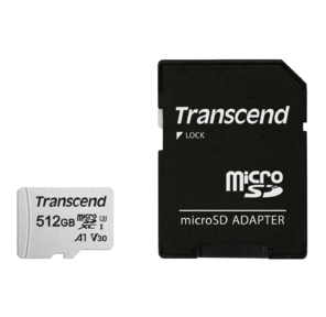 Флеш-накопитель Transcend Карта памяти Transcend 512GB UHS-I U3,  A1,  V30 microSD with Adapter