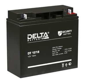 Delta DT 1218 12V 18A / h свинцово-кислотный аккумулятор