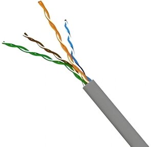 Кабель TWT FTP,  серии XS,  4 пары,  Кат.5e,  PVC,  серый,  305 метров