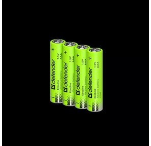 Defender Батарейка алкалиновая LR03-4S ААА,  шринк,  4 шт.,  EcoLine