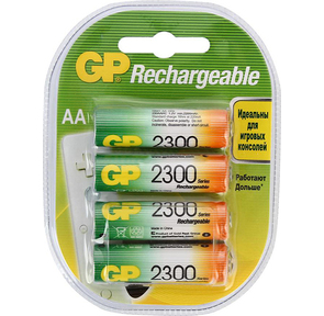 Аккумулятор GP Rechargeable NiMH 230AAHC 2300mAh AA  (4шт. уп)