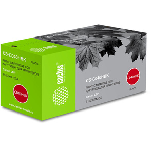 Тонер Картридж Cactus CS-C040HBK черный  (12500стр.) для Canon LBP 710CX / 712CX