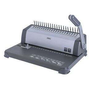 Переплетчик Deli E3872 A4 / перф.12л.сшив / макс.425л. / пластик.пруж.