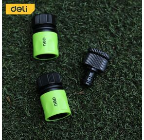 Набор соединителей для поливочных шлангов 3 шт 1 / 2"; Deli DL8799 1 / 2"; быстросъемный коннектор с аквастопом,  1 / 2"; быстросъемный коннектор,  штуцер 1 / 2";-3 / 4";,  ударопрочный пластик