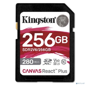 Флеш карта SDXC 256GB Kingston SDR2V6 / 256GB Canvas React Plus w / o adapter