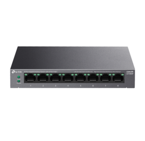 TP-Link LS108GP,  Настольный коммутатор с 8 гигабитными портами PoE+,  802.3af / at,  бюджет PoE — 62 Вт,  до 250 метров