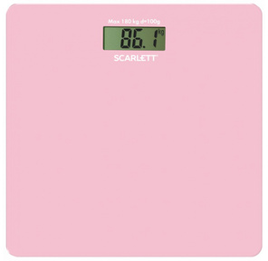 Весы напольные электронные Scarlett SC-BS33E041 макс.180кг розовый