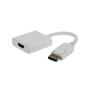 Переходник DisplayPort ->; HDMI Cablexpert A-DPM-HDMIF-002-W 20M / 19F,  белый,  пакет  (078733)